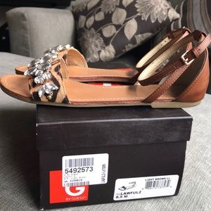 Animal print sandals